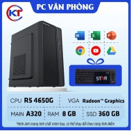 PC Văn Phòng| R5 4650G/RAM 8GB/SSD 360GB, AMD